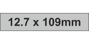PLC Label (HF) 12.7x109mm Grey (80pc)
