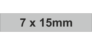 Adhesive Label 7x15mm Grey (3000pcs)