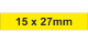 Adhesive Label 15x27mm Yellow (1400pcs)