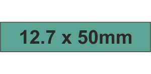 PLC Label (HF) 12.7x50mm Grn (140pc)