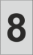 K-Type Marker Number " 8 " Grey