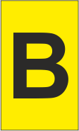 K-Type Marker Letter " B " Yellow