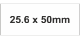 PLC Label (HF) 25.6x50mm Wht (80pc)