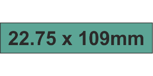 PLC Label (HF) 22.75x109mm Grn (40pc)