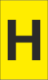 K-Type Marker Letter " H " Yellow