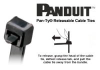 Panduit Pan-Ty Releasable Nylon 6.6 Cable Ties