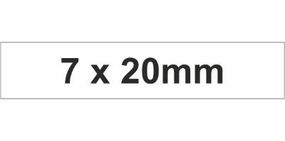 Adhesive Label 7x20mm White (3000pcs)