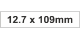 PLC Label (HF) 12.7x109mm Wht (80pc)