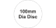 Rigid PVC Adh 100mm Disc White (50pc)