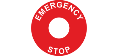 E/Stop SAV 60mm (22.5mm Hole) Red