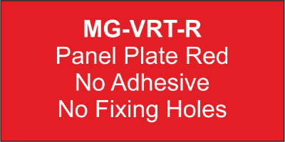 Panel Plate (R) 102x138mm Red (50pcs)