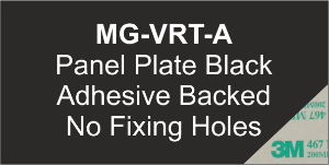 Panel Plate (A) 50x50mm Black (100pcs)