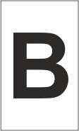Z-Type Size 18 Letter " B " Wht Reel