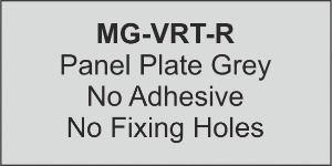 Panel Plate (R) 102x138mm Grey (50pcs)