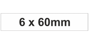 MG-TAR Label 6x60mm White (800pcs)