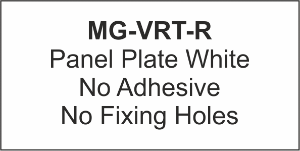 Panel Plate (R) 25x140mm White (100pcs)