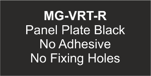 Panel Plate (R) 52x107mm Black (100pcs)