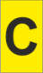 K-Type Marker Letter " C " Yellow