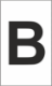 K-Type Marker Letter " B " White