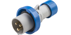 IP67 Plug 16A 2P+E 230V Blue