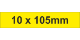 PVC Adh Label 10x105mm Yellow (500pc)