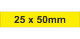 Adhesive Label 25x50mm Yellow (400pcs)