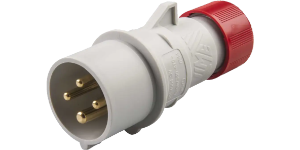 IP44 Plug 16A 3P+E 415V Red