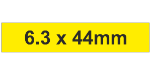 MG-TAR Label 6.3x44mm Yellow (750pcs)