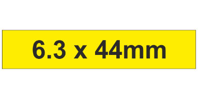 MG-TAR Label 6.3x44mm Yellow (750pcs)