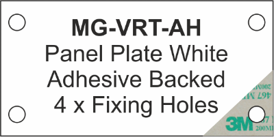 Panel Plate (AH) 35x100mm White (75pcs)