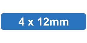 MD Insert Tag 4 x 12mm Blue (2250pcs)