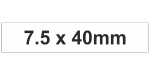 MG-TAR Label 7.5x40mm White (1200pcs)