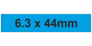 MG-TAR Label 6.3x44mm Blue (750pcs)