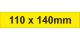 Adhesive Label 110x140mm Yellow (50pcs)