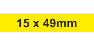 Adhesive Label 15x49mm Yellow (700pcs)