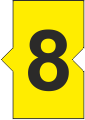 STD Snap-on Marker Yellow Number 8