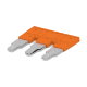 Screwless Jumper Bar 3P Orange JB12-3