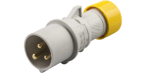 IP44 Plug 16A 2P+E 110V Yellow