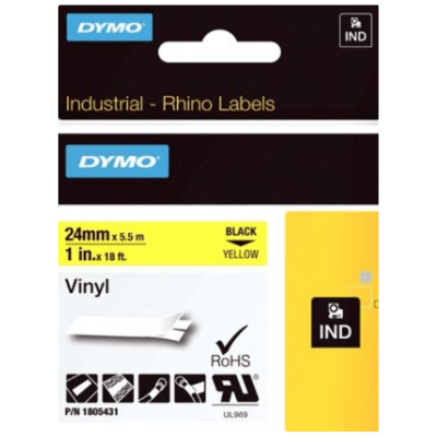 1805431 24mm Rhino Vinyl Tape Yellow