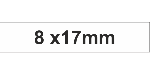 Adhesive Label 8x17mm White (3600pcs)