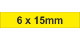 Adhesive Label 6x15mm Yellow (5250pcs)