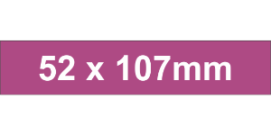 Adhesive Label 52x107mm Violet (100pcs)