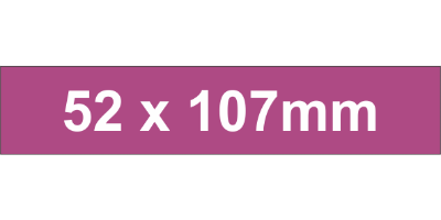 Adhesive Label 52x107mm Violet (100pcs)