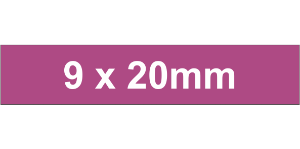 Adhesive Label 9x20mm Violet (2750pcs)
