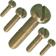 1009 Brass Slotted Pan Head Machine Screws