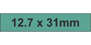 PLC Label (HF) 12.7x31mm Grn (210pc)