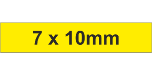 Adhesive Label 7x10mm Yellow (6000pcs)