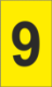 K-Type Marker Number " 9 " Yellow