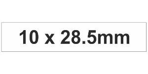 MG-TAR Label 10x28.5mm White (1350pcs)