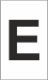 K-Type Marker Letter " E " White